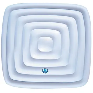 NETSPA Aufblasbare Abdeckung Grau 128x128 cm