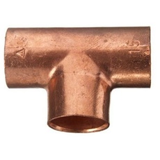 Bild von Löt-T-Stück Kupfer, 3 Muffen, A 18 mm, 10/1 Stück, T563018