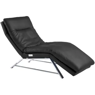 Chilliano Liege , Graphitfarben , Leder , Echtleder , Longlife-Leder , 75x91x170 cm , Goldenes M , Typenauswahl, Fußauswahl, Lederauswahl, Stoffauswahl, Relaxfunktion, Liegefunktion , Wohnzimmer, Sofas & Couches, Schlafsofas, Polsterliegen