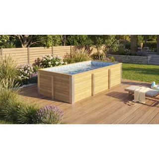 weka Massivholzpool Siarago Gr. 1 - Blau