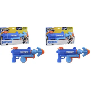 Super Soaker 5010993898794 Nerf Fortnite HG Water Blaster, Pump-Action Soakage, Outdoor Summer Games for Teens, Adults, Multi (Packung mit 2)