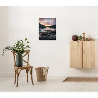 Komar Leinwandbild »Keilrahmenbild - Golden Eye - Größe 30 x 40 cm«, Baum-Blätter-Natur-Berge-Blumen-Foto-Jahreszeiten-Landschaft-Meer-Strand-Palmen, (Packung, 1 St.), Deutsches Qualitätsvlies (155 g/m2), bunt