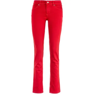 MAC Stretch-Jeans »Melanie«, Gerade geschnitten rot