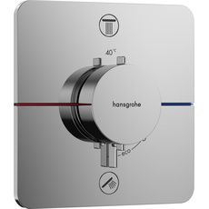 Bild ShowerSelect Comfort Q Thermostat Unterputz für 2 Verbraucher, mit Sicherungskombination EN 1717, Chrom