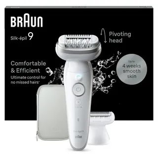 Braun Silk-épil 9 9-041 Weiß/Silber