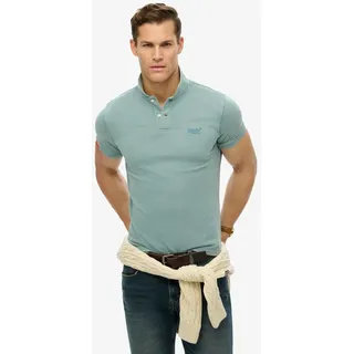 Superdry Vint Destroy Kurzarm-poloshirt - Destroy Tourmaline Blue - 2XL