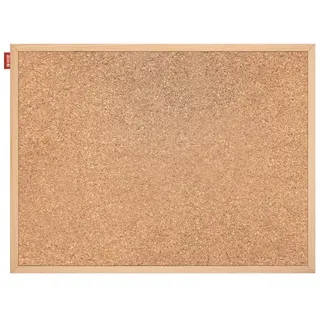 Memobe Pinnwand Kork 120x90 cm - Pinwand Korktafel mit Holzrahmen - Korkplatte für Foto Hängen, Notizen - Korkwand Naturkorkoberfläche - Cork Board für Büro - Korkplatten für die Wand