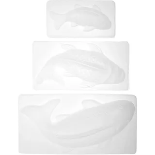 Angoily 3 Stücke Fischform Kuchen Backformen Nichtstick 3D Karpfen Fisch Kuchen Pan Backformen DIY Gelee Form Für Hochzeit Weihnachten Geburtstag Backen