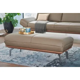 creation by rolf benz Creation BY ROLF BENZ, Polsterhocker »CR.420, Designhocker, Sitzhocker« in 2 Bezugsqualitäten, Holzrahmen in Eiche Natur oder Nussbaum,