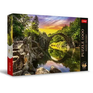 Trefl Premium Plus Quality - Puzzle Photo Odyssey: Rakotzbrücke in Kromlau, Deutschland - 1000 Elemente, Einzigartige Fotoserie, Ideale Anpassung der Teile, für Erwachsene und Kinder ab 12 Jahren
