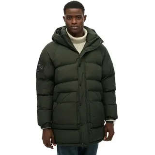 Superdry Xpd Longline Baffle Parka Surplus Goods Olive Green 2XL