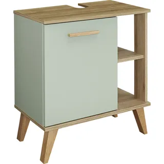 Saphir Waschbeckenunterschrank Quickset 963 60,5 x 65 x 33 cm Braun/Grün