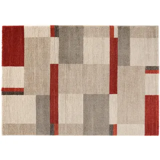 OCI DIE TEPPICHMARKE Castle Beppo Webteppich 200 x 250 cm Rot/Beige/Braun