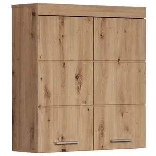 trendteam smart living - Amanda - Hängeschrank breit - Asteiche - 2 Einlegeböden - (BxHxT) 73 x 77 x 23 cm - Kratzfest