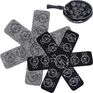 ORION Topfeinsatz Topfzwischenlage Ø 24+32 cm 2 Stück 350919 - Schwarz, Grau, Blau, Gelb, Rot, Grün