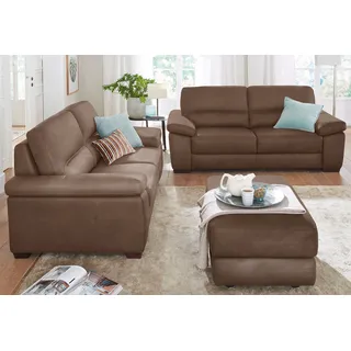 Calia Italia »Gaia, hochwertige Garnitur aus 2-Sitzer & 3-Sitzer im edlen Design« Set, 2 Stk. tlg. aus pflegeleichtem Luxus-Microfaser Ginevra Hydro Care,