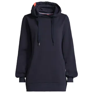 Kapuzenpullover SALZHAUT "Hoodie SCHELLEN", Damen, Gr. XS, blau (navy), Obermaterial: 80% Baumwolle CO. 20% Polyester PES., Pullover Kapuzenpullover