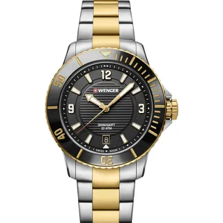 Wenger 01.0621.113 Seaforce Damenuhr Taucheruhr 36mm 20 ATM - Silber