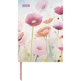 Neumann teNeues - Bright Flowers 2026 – Buchkalender 16x22 cm | Floraler Wochenkalender mit Magnetverschluss für Natur- & Blumenliebhaber: Magneto Diary