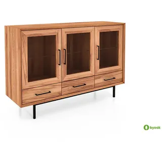 byoak Sideboard Leon Kernbuche , Holz , Echtholz,Buche , 144x95x45 cm , Kleinmöbel, Kommoden, Sideboards