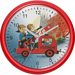 Eurotime Wanduhr Ø 25cm, 80025 - Rot