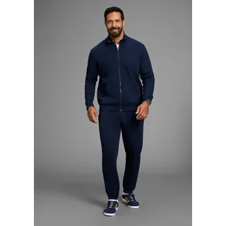 Sweatanzug MAN'S WORLD PLUS "Jogginganzug", Herren, Gr. 3XL, marine, Sweatware, Obermaterial: 60% Baumwolle, 40% Polyester, unifarben, normal, Sportanzüge Sweatanzug, für Sport und Freizeit auch in Grosse Größen, Topseller