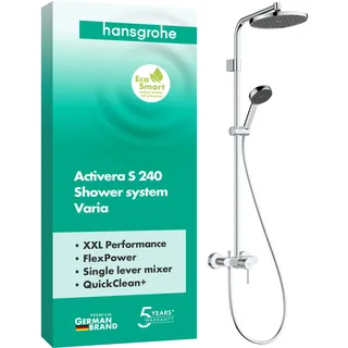 Hansgrohe Activera S Duschsystem 240 1 Strahlart EcoSmart 28875000