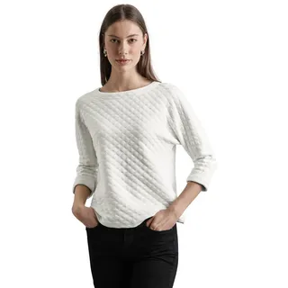 STREET ONE Damen A322363 Strukturshirt mit Details,Weiß, 34