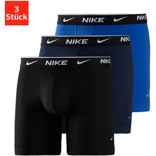 NIKE Underwear Boxer, (3 St.), mit besonders langem Bein und Nike Logobund Nike Underwear blau, dunkelblau, schwarz L (50)