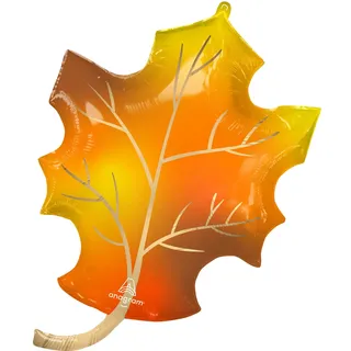 Supershape Herbst-Blätter matt Folienballon P35 verpackt 60 cm x 86 cm