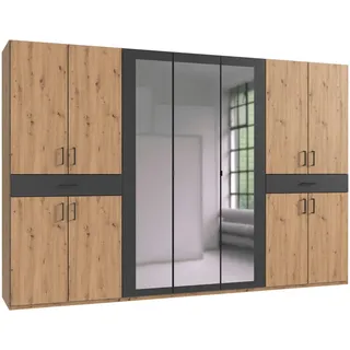 WIMEX Drehtürenschrank Tibet 313 x 208 x 58 cm Grau/Beige