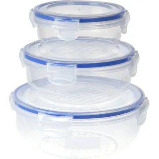 Excellent Houseware Lunch Box Set 024000670 Kunststoff Rund 400 ml 800 ml 1,4 L 3 Stück