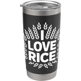 Erklärung zur kulinarischen Leidenschaft von „Ich liebe Reis“ Doppelwandiger Edelstahl-Thermobecher