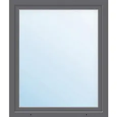 Kunststofffenster ARON Basic weiß/anthrazit 650x1150 mm DIN Links