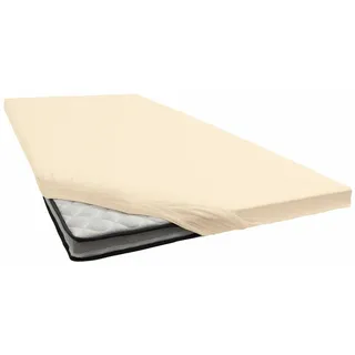 JANINE Topper-Spannbetttuch 5001 Jersey 90 x 200 - 100 x 220 cm leinen
