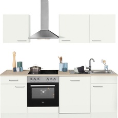 Bild von Küchenzeile »Zell«, mit E-Geräten, Breite 220 cm, weiß