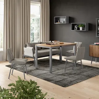 Vicco Granny 120 x 76 x 70 cm Eiche/Grau