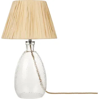 Beliani Tischlampe Transparent Beige 2 St.