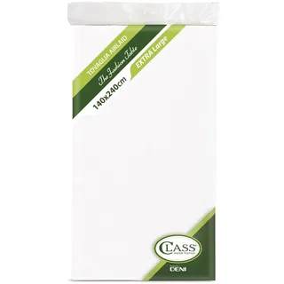 Class C1424 – 0 Airlaid Tischdecke, gefaltet, Papier, weiß, 240 x 140 x 0.1 cm