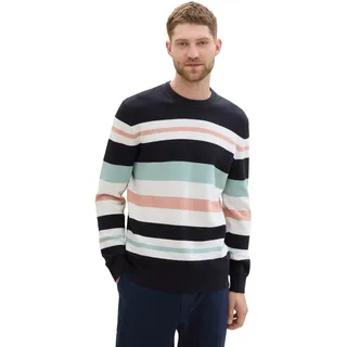 TOM TAILOR Strickpullover, im Streifen-Design, bunt