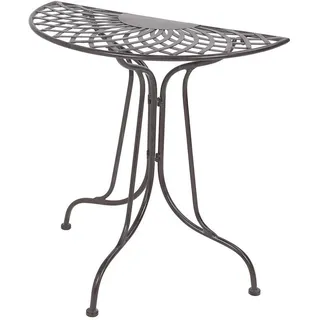 Butlers Gartentisch Mandala Garden , Braun , Metall , 70x71x35 cm , Gartenmöbel, Gartentische