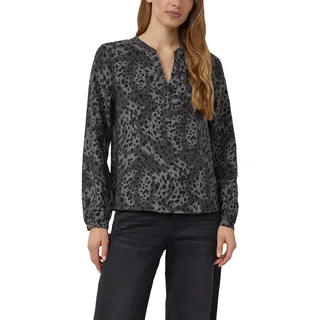 s.Oliver Langarmbluse aus Viskosemix mit Leo-Print