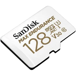 Max Endurance microSD Class 10 UHS-I V30 + SD-Adapter 128 GB