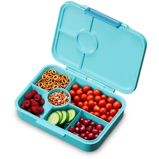 Schmatzfatz Lite Lunchbox für Kinder – Leichte Bento-Box mit 4-6 Fächern, BPA-freies Tritan, auslaufsicher & spülmaschinenfest, für Schule, Kindergarten & Ausflüge