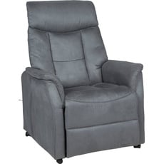 Bild TV-Sessel - anthrazit - Federkern - mit Sitzheizung, elektrischer Aufstehhilfe, Relaxfunktion und Taschenfederkern mit Stahlwellenunterfederung grau