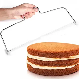 AEIOPRS Tortenschneider Edelstahl höhenverstellbar Tortenteiler Funktionaler Kuchenschneider Tortenmesser-Ersatz