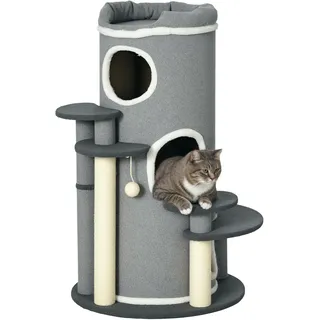 PawHut Kratzbaum 57 x 57 x 99 cm grau