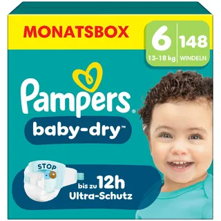 Pampers Baby-Dry Gr. 6 (13-18 kg) 148 St.