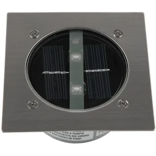 smartwares Bodeneinbaustrahler Solar  IP67  Dämmerungssensor  Silber