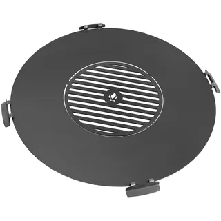 Cook King Grillplatte Ø 78 cm Metall Schwarz